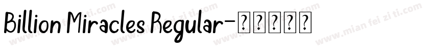 Billion Miracles Regular字体转换